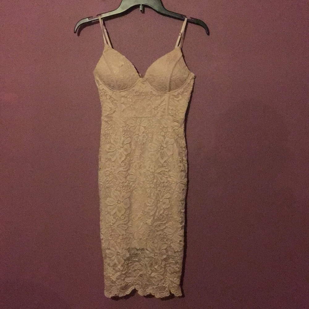 Pink nude dress from winsor, size: S